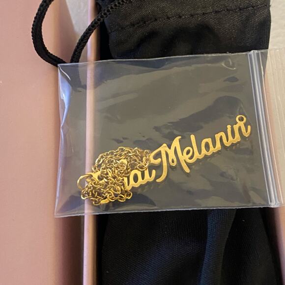 Izzy and Liv Pink Tone Watch with “That Melanin” Pendant New in Box - Picture 5 of 13